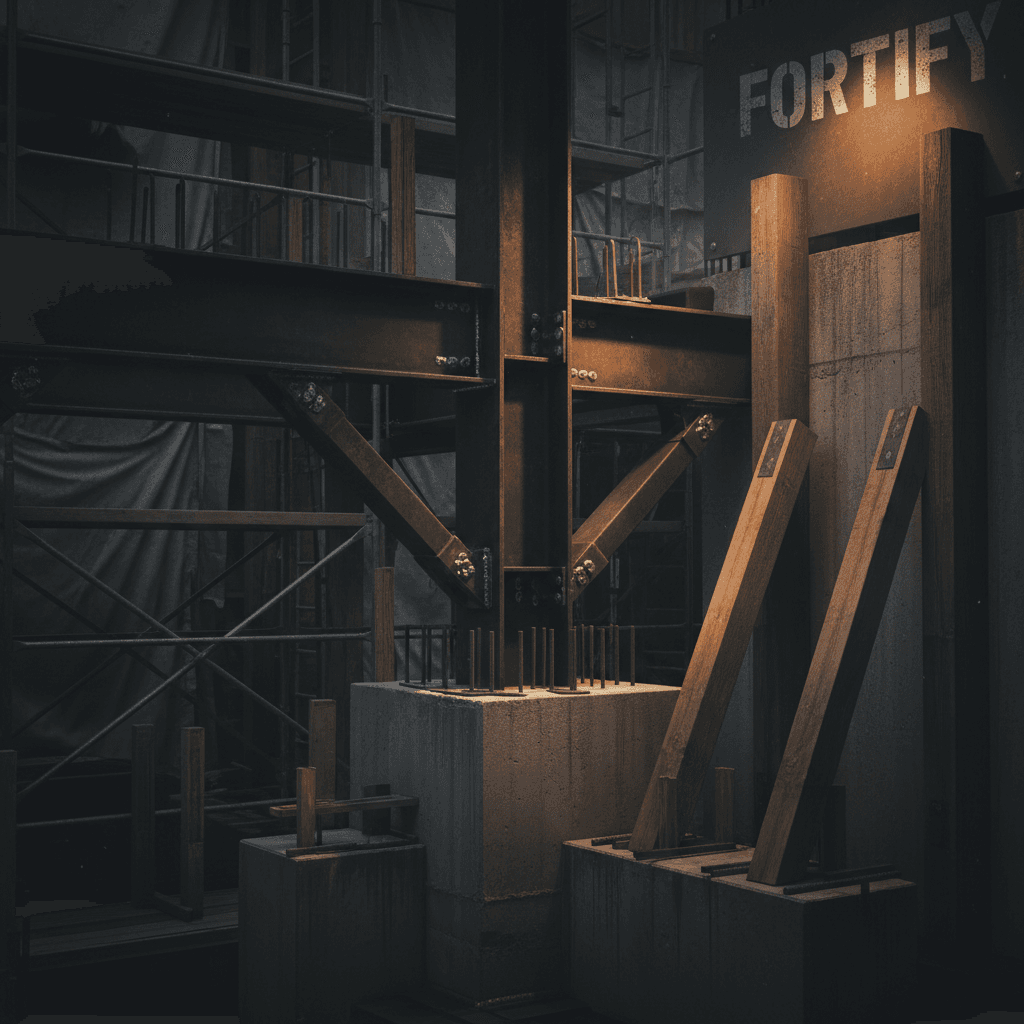 Structural beam reinforcement and framing detail