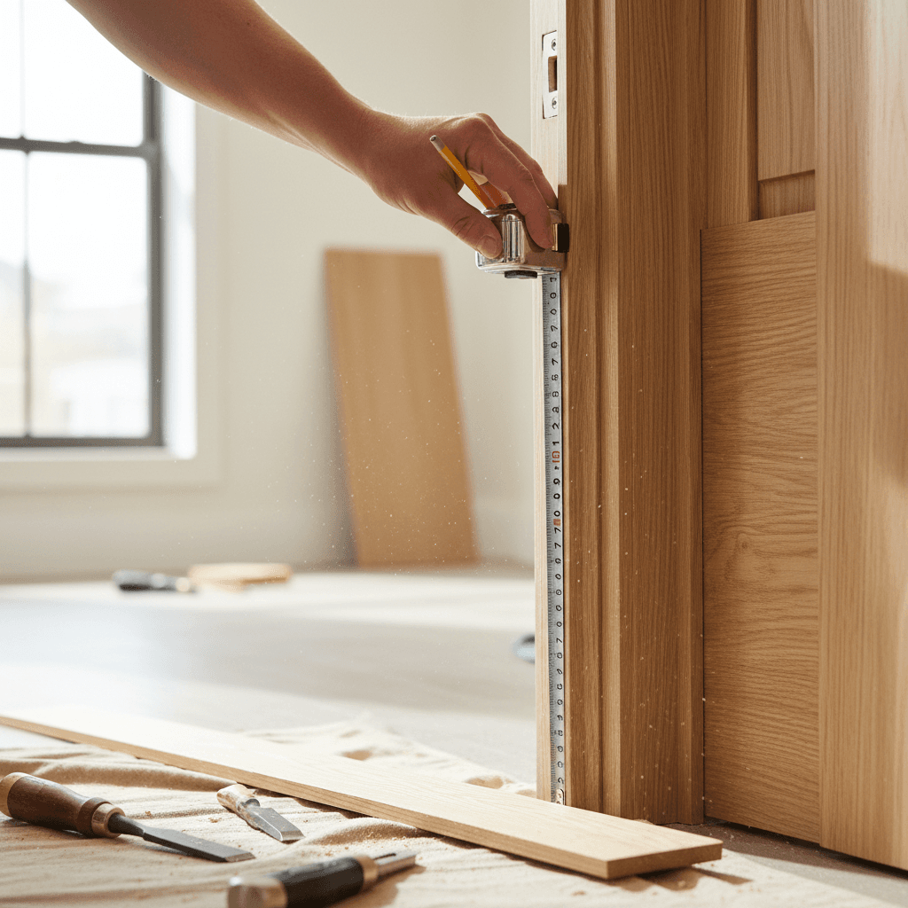 Detailed interior carpentry and trim work